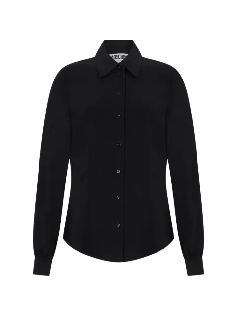 Moschino button-up long-sleeve shirt Black A02079992
