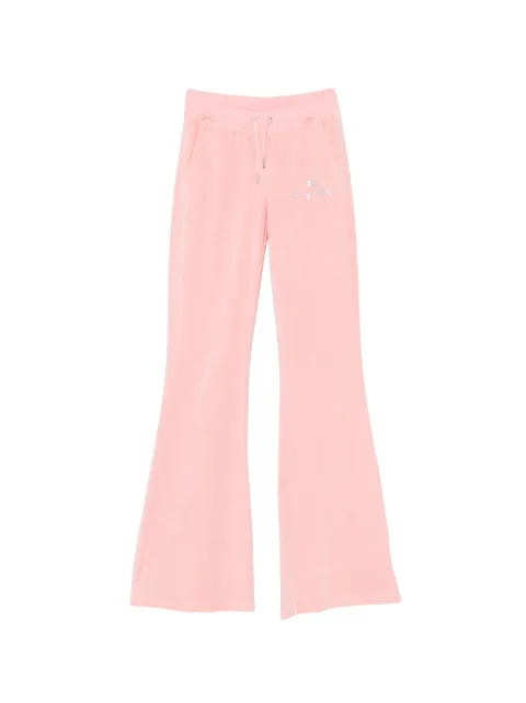 Sporty & Rich x Juicy Couture logo-embellished velour track pants Pink PA067716689PI