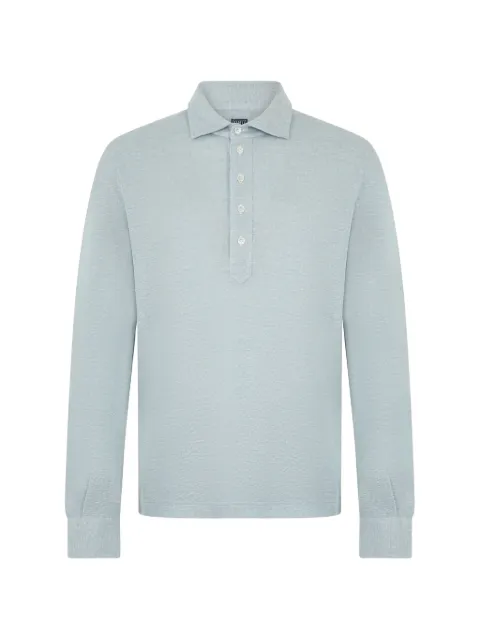 Fedeli long-sleeve polo shirt Grey 6UE00530P