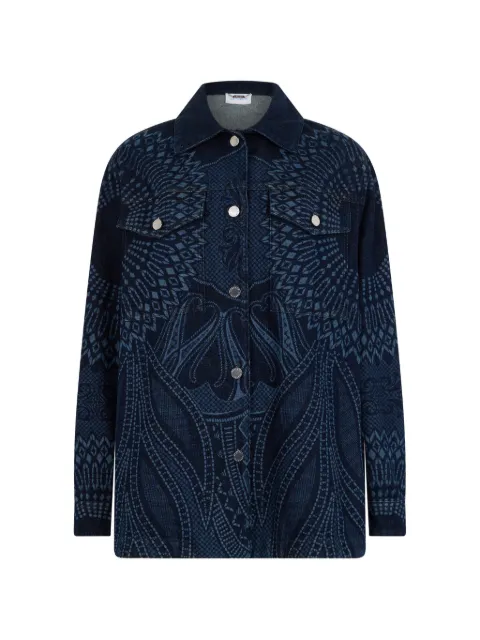 Alberta Ferretti jacquard-pattern denim jacket Blue J05201678