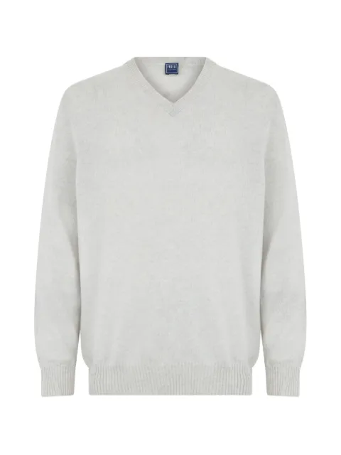Fedeli V-neck sweater Grey 3UE07086