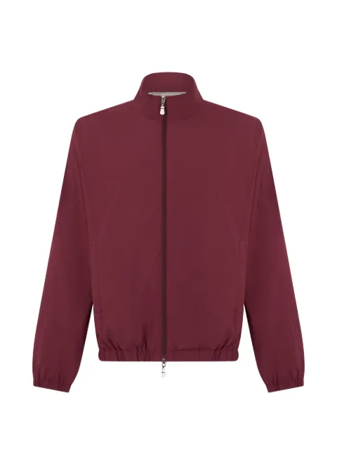 Fedeli zip-up lightweight bomber jacket Red 3UE00630