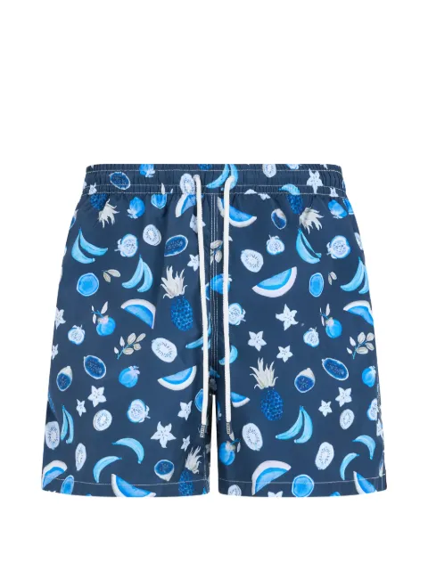 Fedeli fruit-print swim shorts Blue 6UE00318