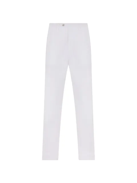 Fedeli straight-fit linen trousers White 4UEL0403P