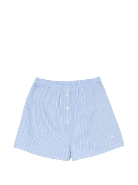 Sporty & Rich vertical-stripe shorts Blue SH03575302