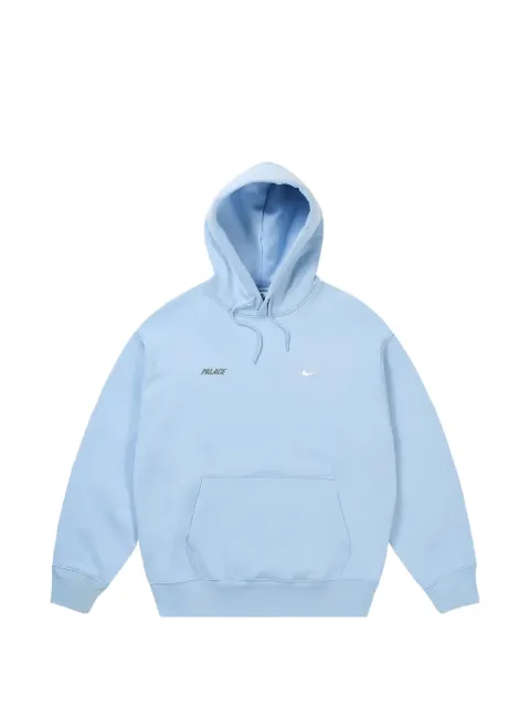 Palace Swoosh logo-print hoodie Blue P28NHD004