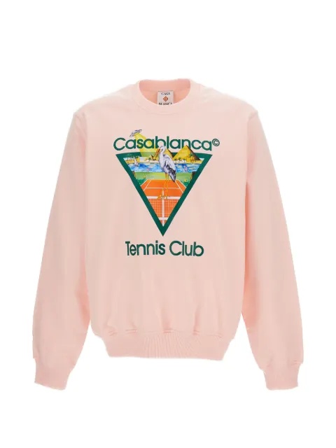 Casablanca Tennis club Icon graphic-print sweater Pink PF26JTP293