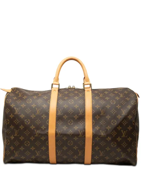 Louis Vuitton Pre-Owned 2003 Monogram Keepall 50 travel bag Brown 46EOUR4QKGS2P0YA