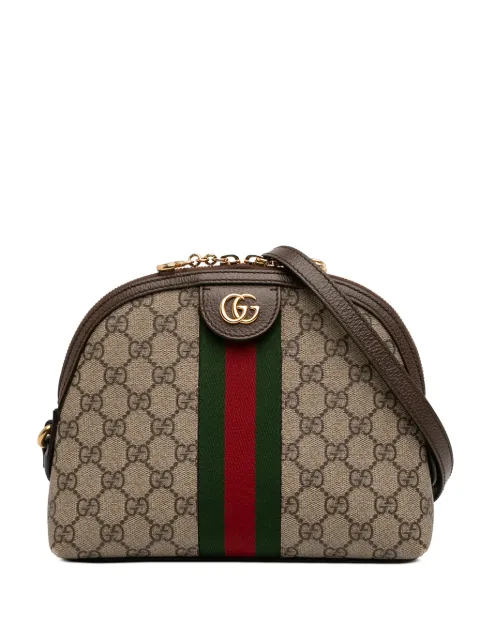 Gucci Pre-Owned 2016-2026 Small GG Supreme Web Ophidia Dome crossbody bag Neutrals 9ZZG82QW68DHBQQO