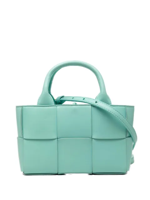 Bottega Veneta Pre-Owned 2012-2026 Candy Nappa Maxi Intrecciato Arco Tote satchel Blue RXZFRWJPXXA12PTE
