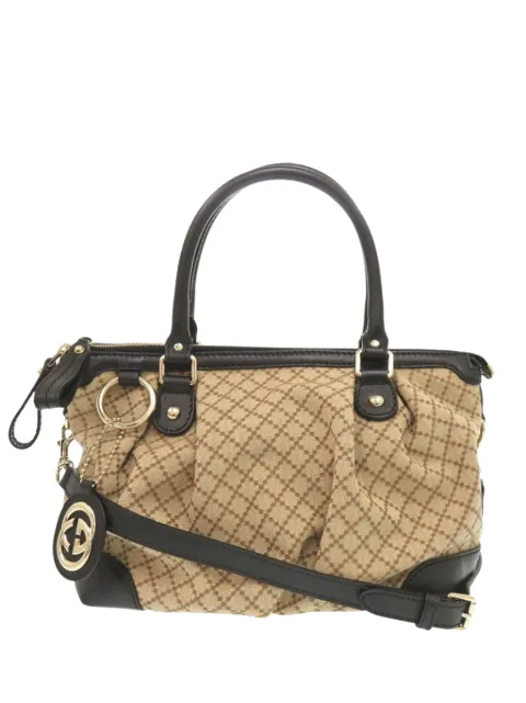 Gucci Pre-Owned 2000-2015 Diamante Canvas Sukey satchel Black XUOQFP92EW4ZND0S