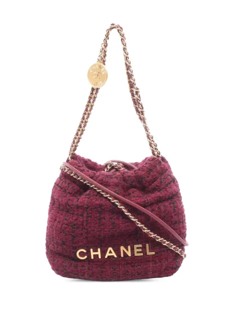 CHANEL Pre-Owned 2021-2026 Mini Tweed 22 satchel Red X6Q41T9HLOBRRVBP