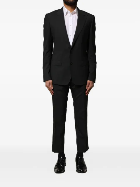Dolce & Gabbana single-breasted notched-lapel suit Black GKPQMTFUBF2