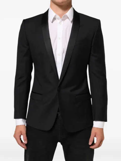 Dolce & Gabbana shawl-lapel suit jacket Black DOLT4166