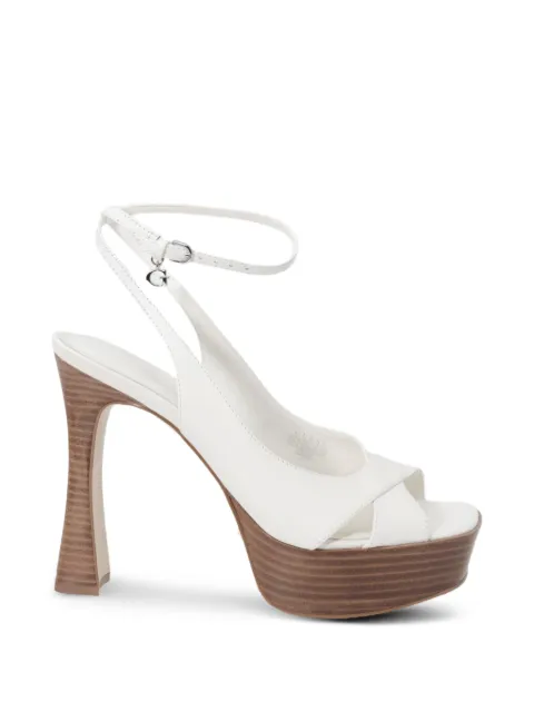 GUESS USA platform ankle-strap sandals White QEELIN