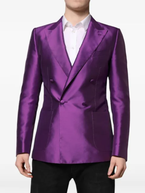 Dolce & Gabbana double-breasted blazer Purple DOLS2314