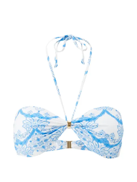 Melissa Odabash Liguria paisley-print bikini top White MOCR26LIGURIATOP