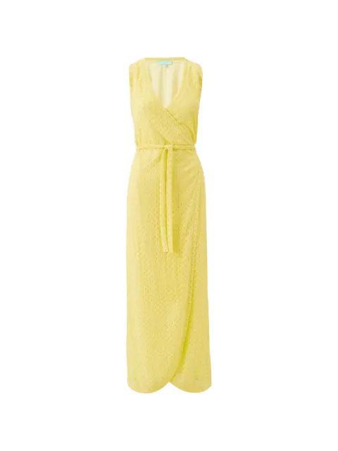Melissa Odabash Zima wrap maxi dress Yellow MOSS26ZIMA