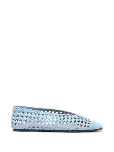 Scarosso Ella woven ballet flats Blue ELLABALLLBLCALF