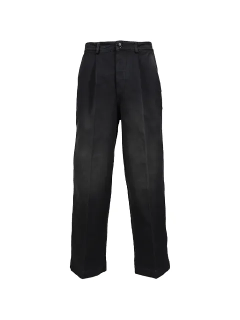 Marni pleated faded-effect trousers Black PUMU0327G0USCY63