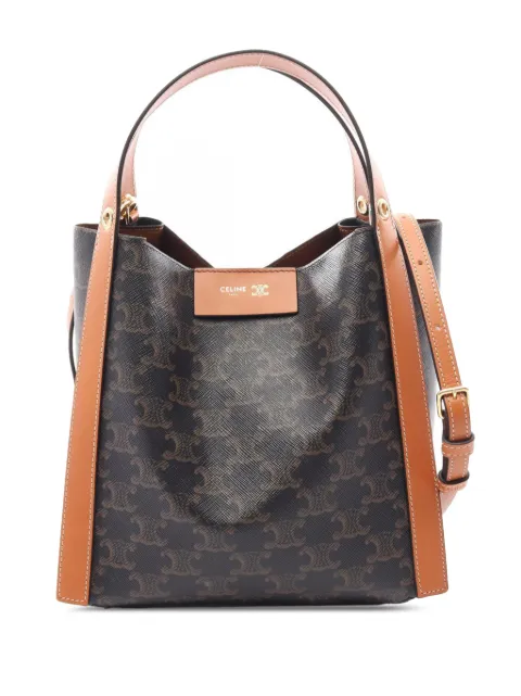 Celine Pre-Owned 2010-2026 Small Triomphe Cube satchel Black BI2OH2H5CVJOOB1H