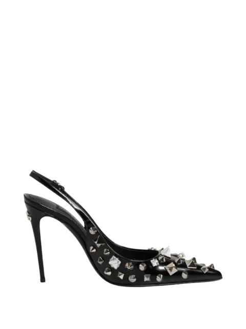 Dolce & Gabbana studded leather slingback sandals Black P01138334