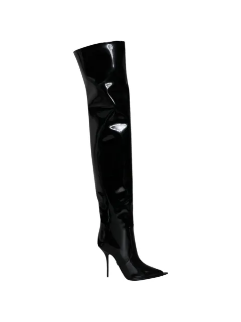 Dolce & Gabbana Cardinale patent-leather boots Black CARDINALE