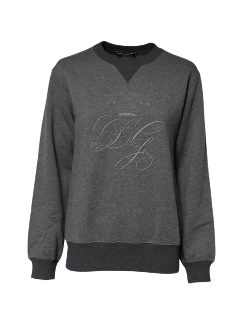 Dolce & Gabbana logo-embroidered sweater Grey TSH90731