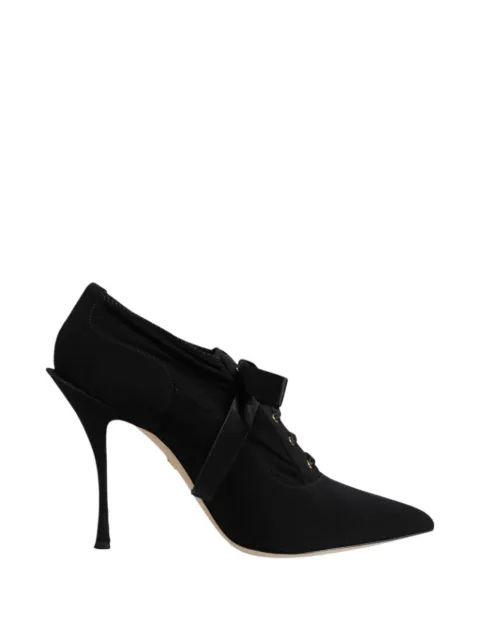 Dolce & Gabbana lace-up pointed-toe pumps Black CO0040AV477
