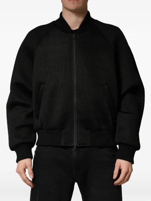 Dolce & Gabbana hooded bomber jacket Black G90W1TG7G5J