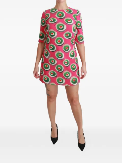 Dolce & Gabbana cupcake-print mini dress Pink DR2517