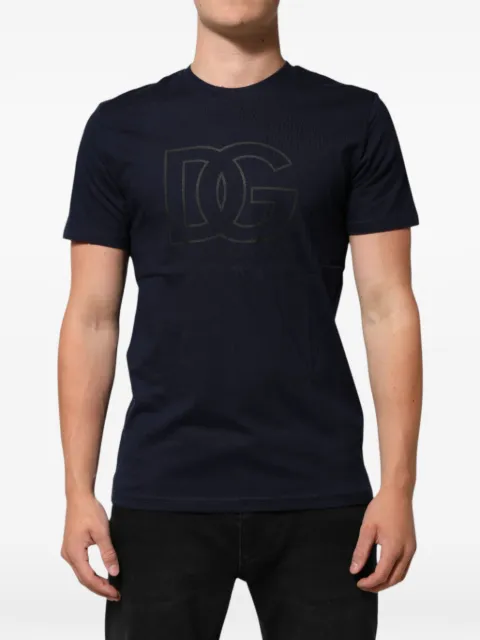 Dolce & Gabbana logo-print T-shirt Blue G8KJ0TG7WEP