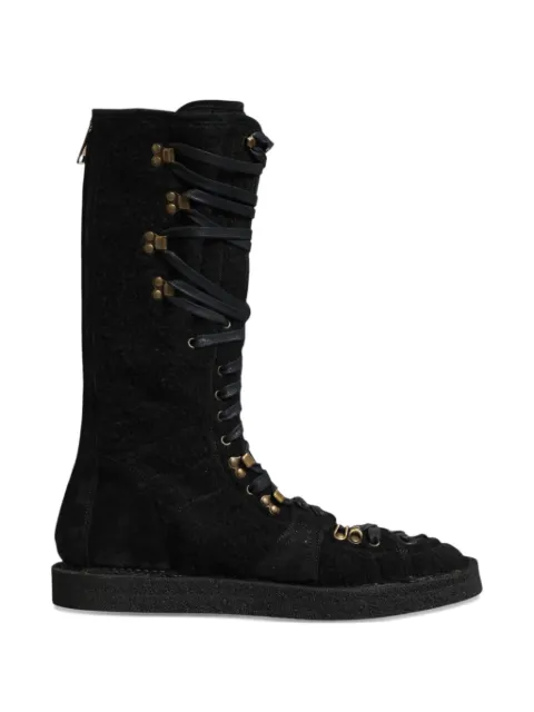 Dolce & Gabbana lace-up wool boots Black MV7910