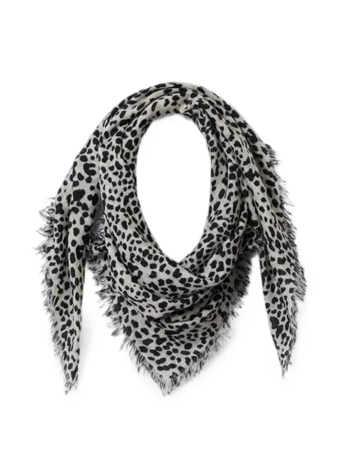 ISABEL MARANT Alecia printed cashmere and wool scarf Neutrals EC052XFAD3C08A