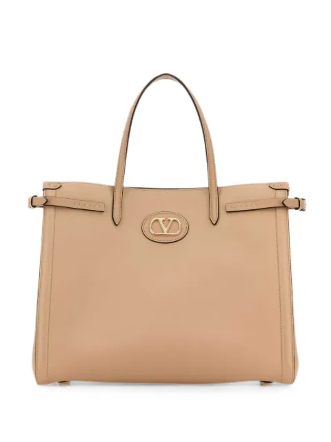 Valentino Garavani VLogo Signature leather tote bag Neutrals WB0R19YYQ