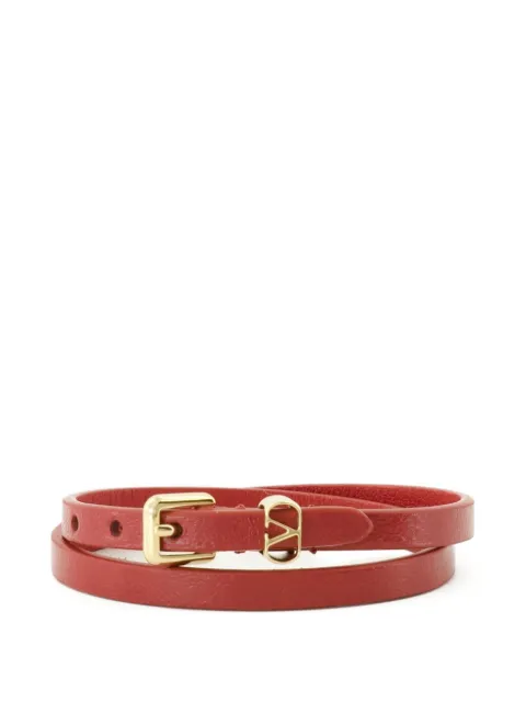 Valentino Garavani VLogo Signature wrap bracelet Red WJ0CE6LNJ