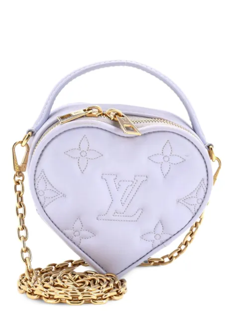 Louis Vuitton Pre-Owned Pop My Heart Pouch Bag Bubblegram Leather crossbody bag Purple A54BV0GGMSD495O2