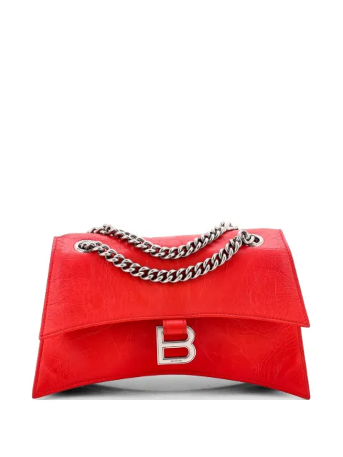 Balenciaga Pre-Owned Crush Chain Flap Bag Leather Small crossbody bag Red 5PKUUD7ULUULJ4A7
