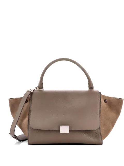 Celine Pre-Owned Trapeze Bag Leather Medium satchel Grey DVXYT7XB02Z0CO8V