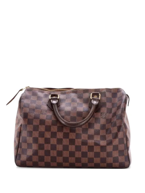 Louis Vuitton Pre-Owned Speedy Handbag Damier 30 satchel Brown 7JZA598VANG2ZLKP
