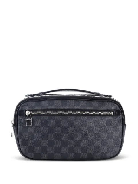 Louis Vuitton Pre-Owned Ambler Waist Bag Damier Graphite belt bag Black RBOZPMOG6UXGFA7T