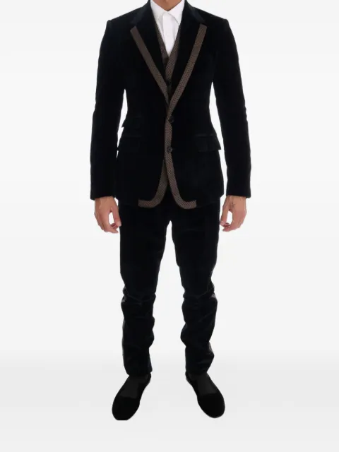 Dolce & Gabbana notch-lapel single-breasted suit (set of three) Blue GKTLMTGG844