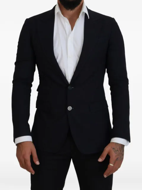 Dolce & Gabbana Taormina notched-lapel blazer Blue TAORMINA