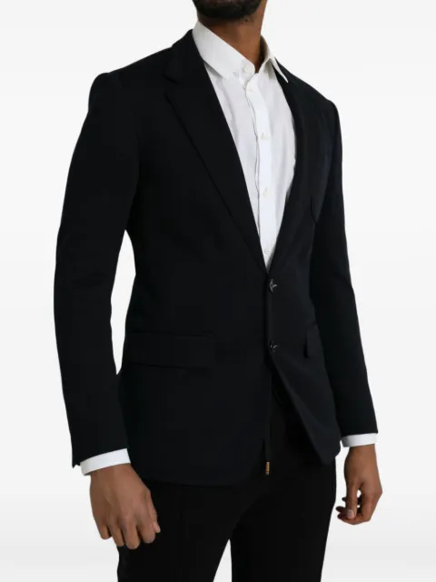 Dolce & Gabbana single-breasted notched-lapel blazer Black JKT4041