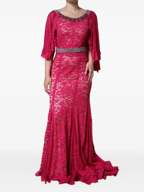 Dolce & Gabbana lace maxi dress Pink DR281285