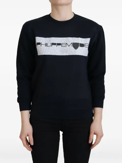 Philippe Model Paris graphic-print sweater Black TSH83276
