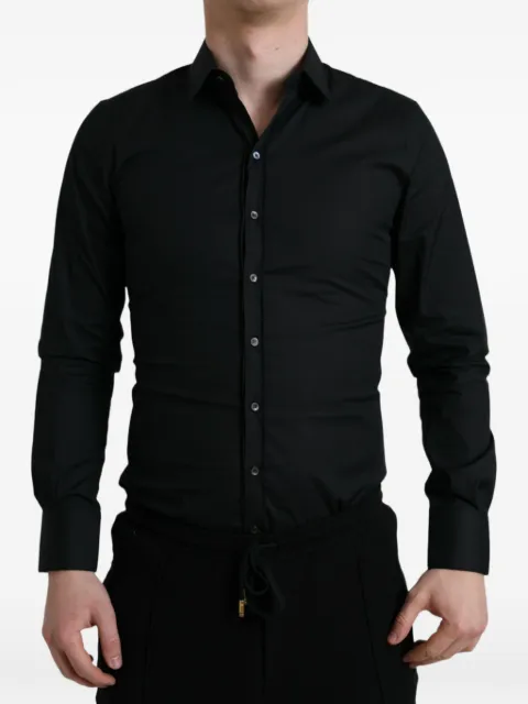 Dolce & Gabbana slim-fit long-sleeve shirt Black TSH84688