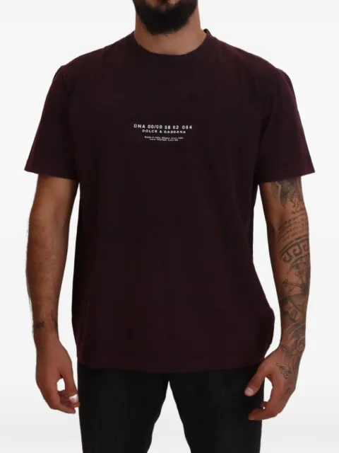 Dolce & Gabbana logo-patch T-shirt Red DNA00005862084