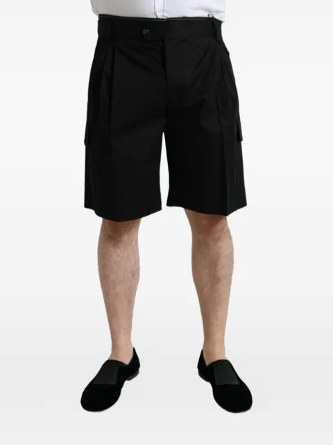 Dolce & Gabbana pleated cargo shorts Black P01129720