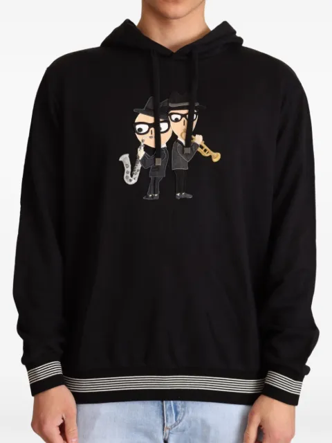 Dolce & Gabbana Musician graphic-print hoodie Black G9JI6ZG7LTU